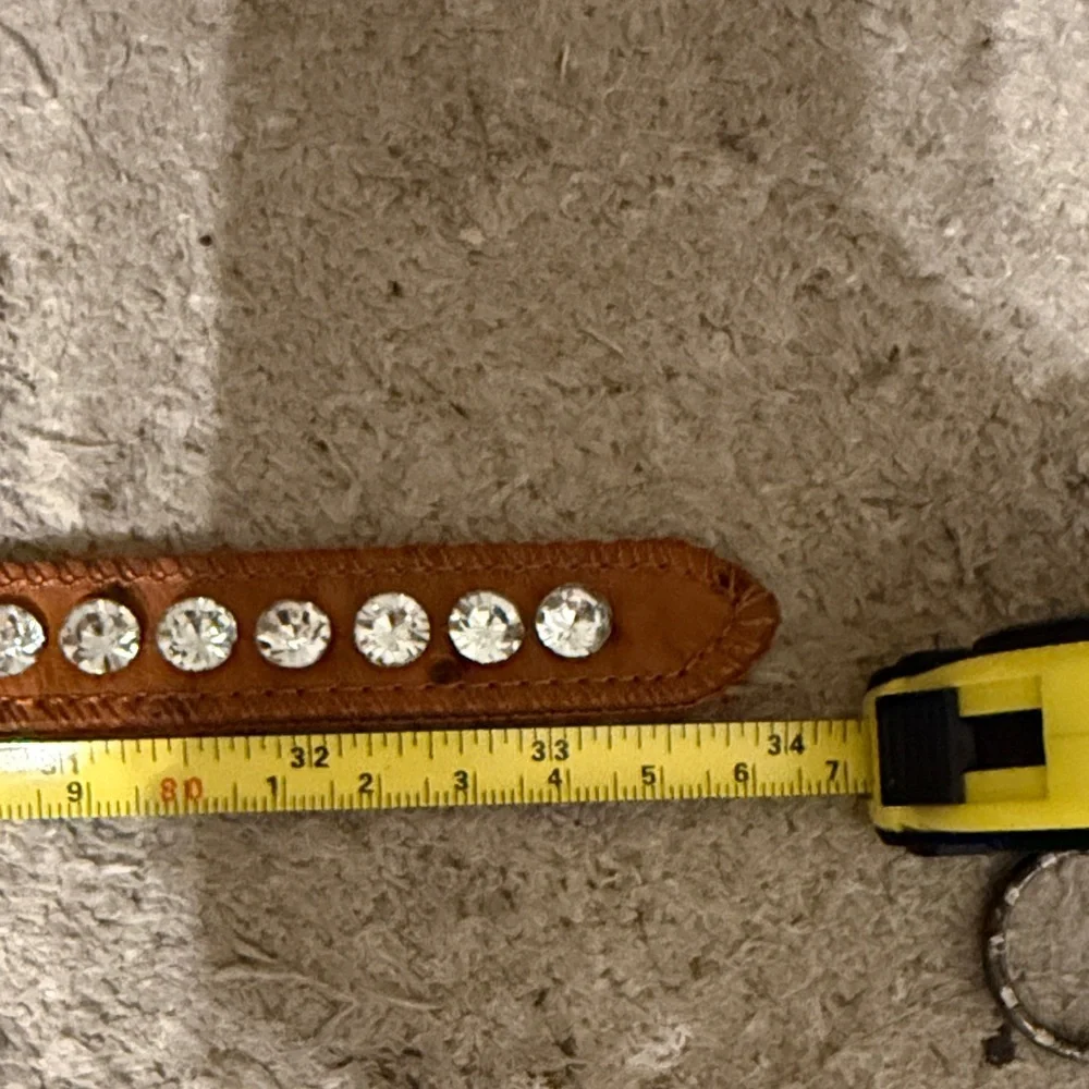 Elegant Brown Rhinestone Belt